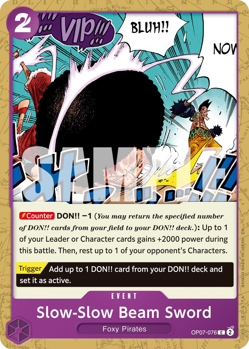Image of Slow-Slow Beam Sword (Reprint) [Premium Booster -The Best- Vol. 2]