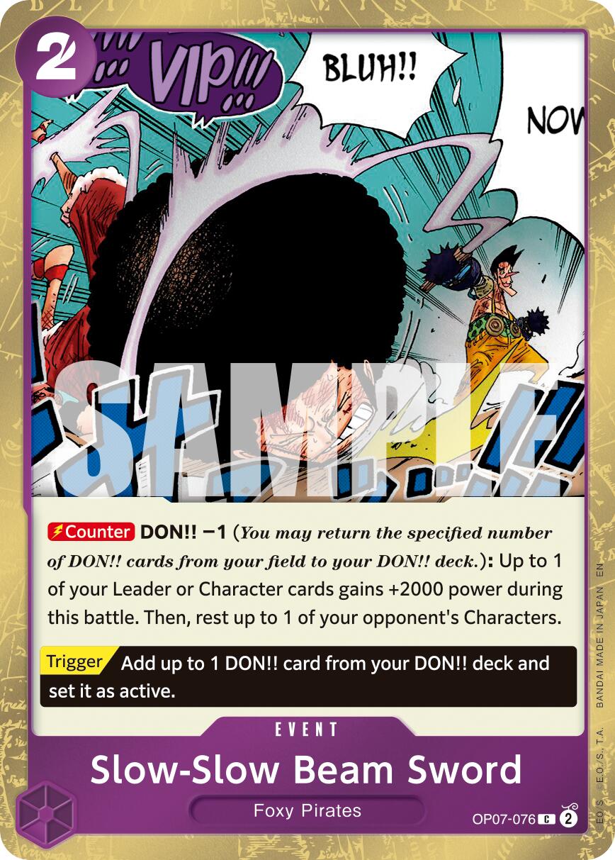 Image of Slow-Slow Beam Sword (Pirate Foil) [Premium Booster -The Best- Vol. 2]