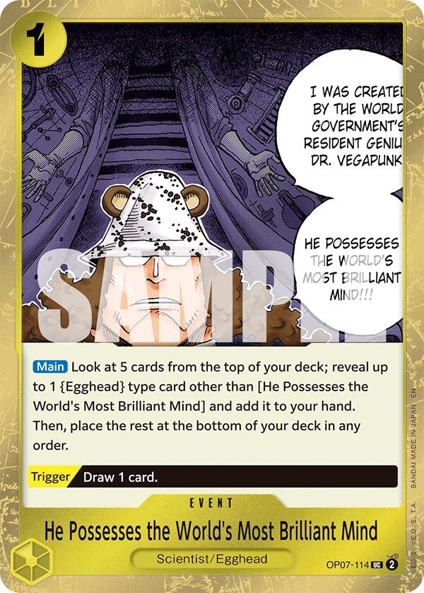 Image of He Possesses the World's Most Brilliant Mind (Pirate Foil) [Premium Booster -The Best- Vol. 2]
