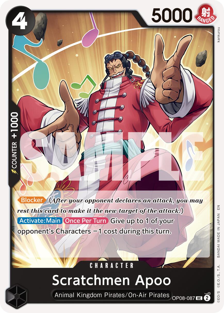 Image of Scratchmen Apoo (OP08-087) (Reprint) [Premium Booster -The Best- Vol. 2]