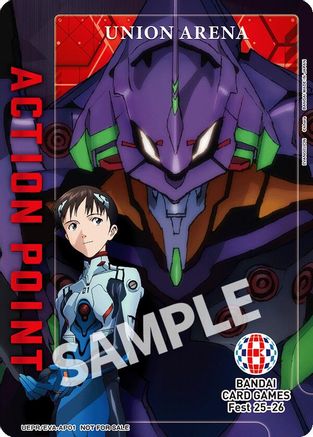 Image of Action Point Card (Evangelion: New Theatrical Edition) (Bandai Card Games Fest 25-26) (UEPR/EVA-AP01) - Union Arena Promotion Cards Foil