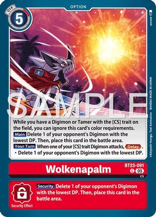 Image of Wolkenapalm [BT23-091] [Hackers' Slumber]
