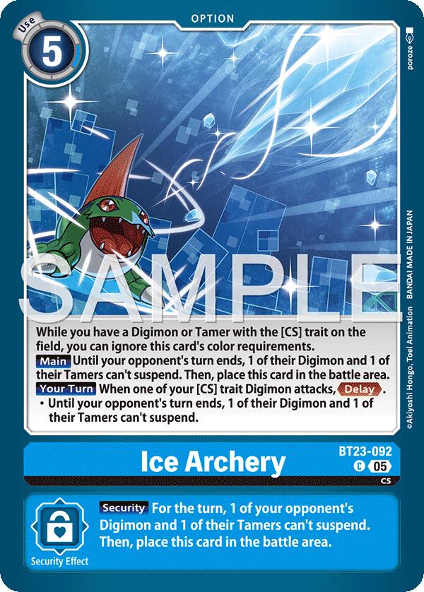 Image of Ice Archery [BT23-092] [Hackers' Slumber]