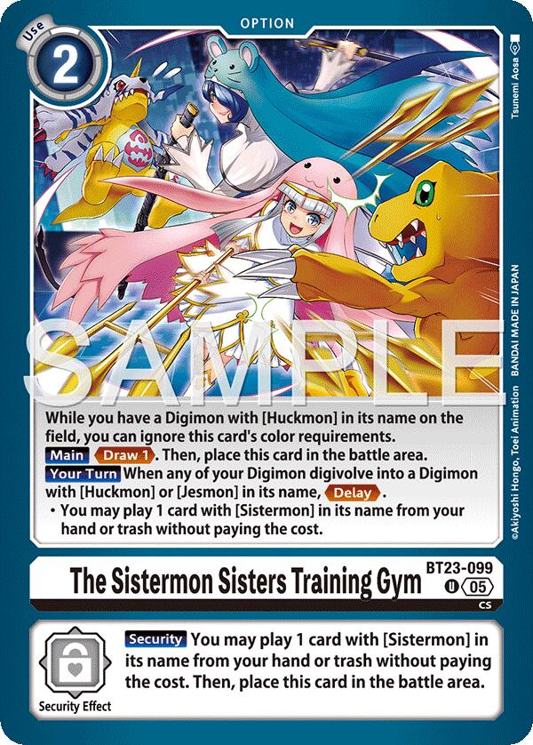 Image of The Sistermon Sisters Training Gym [BT23-099] [Hackers' Slumber]