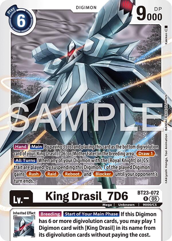 Image of King Drasil_7D6 [BT23-072] [Hackers' Slumber]