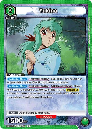 Image of Yukina (Box Topper Foil) (UE13BT/YYH-1-060) - UE13BT Yu Yu Hakusho Ghost Files Foil