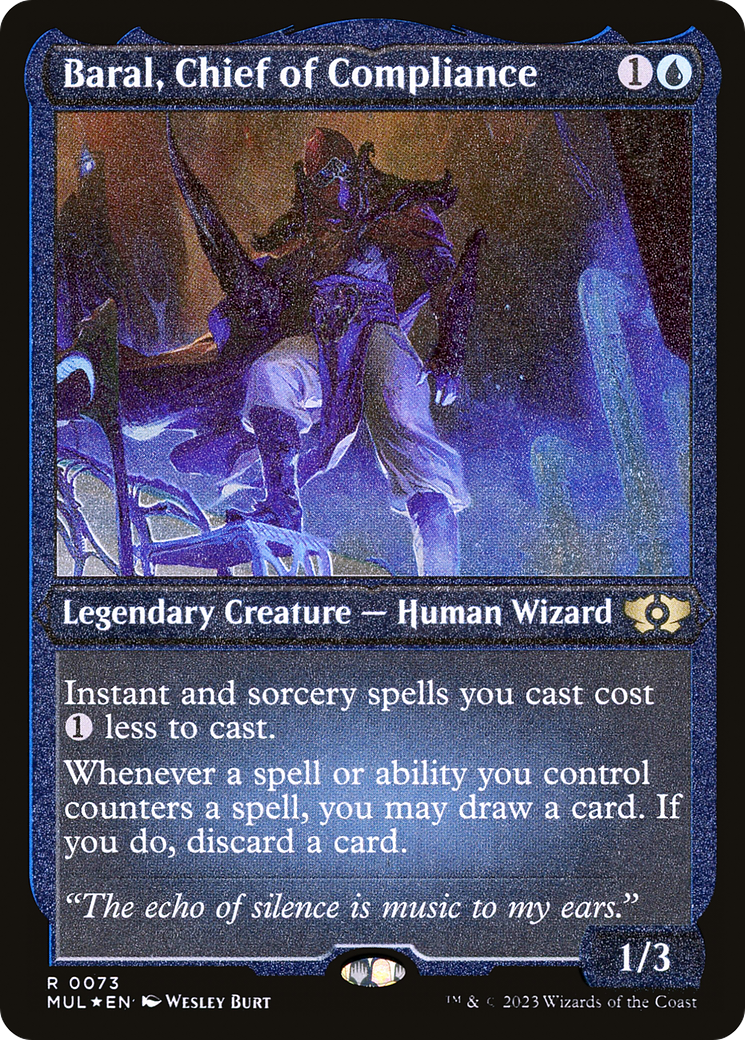 Image of Baral, Chief of Compliance (Foil Etched) [Multiverse Legends]