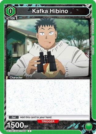 Image of Kafka Hibino (060) (Box Topper Foil) (UE12BT/KJ8-1-060) - UE12BT Kaiju No 8 Foil