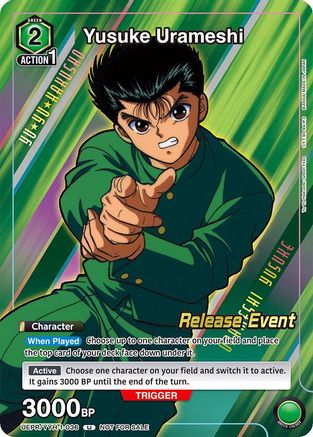 Image of Yusuke Urameshi (Release Event Participation) (UEPR/YYH-1-036) - UE13BT Yu Yu Hakusho Ghost Files Release Event Cards