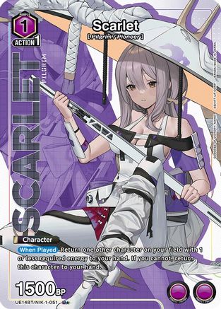 Image of Scarlet (U*) (UE14BT/NIK-1-051) - UE14BT GODDESS OF VICTORY NIKKE Foil