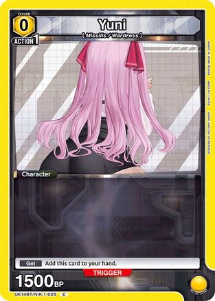 Image of Yuni (UE14BT/NIK-1-025) - UE14BT GODDESS OF VICTORY NIKKE