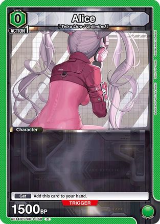 Image of Alice (068) (Box Topper Foil) (UE14BT/NIK-1-068) - UE14BT GODDESS OF VICTORY NIKKE Foil
