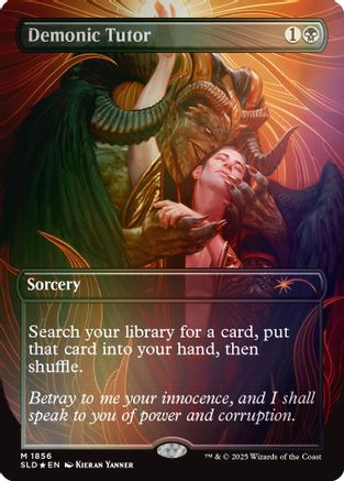 Image of Demonic Tutor (Rainbow Foil) (SLD-1856) - Secret Lair Drop Series Foil