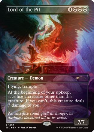 Image of Lord of the Pit (Rainbow Foil) (SLD-1857) - Secret Lair Drop Series Foil