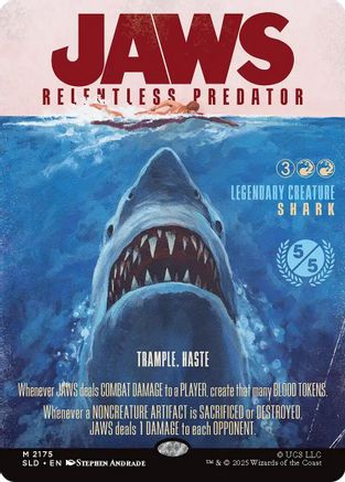 Image of Jaws, Relentless Predator (SLD-2175) - Secret Lair Drop Series