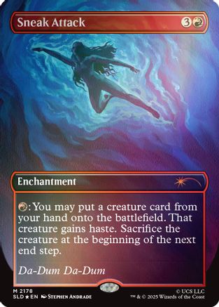 Image of Sneak Attack (Rainbow Foil) (SLD-2178) - Secret Lair Drop Series Foil