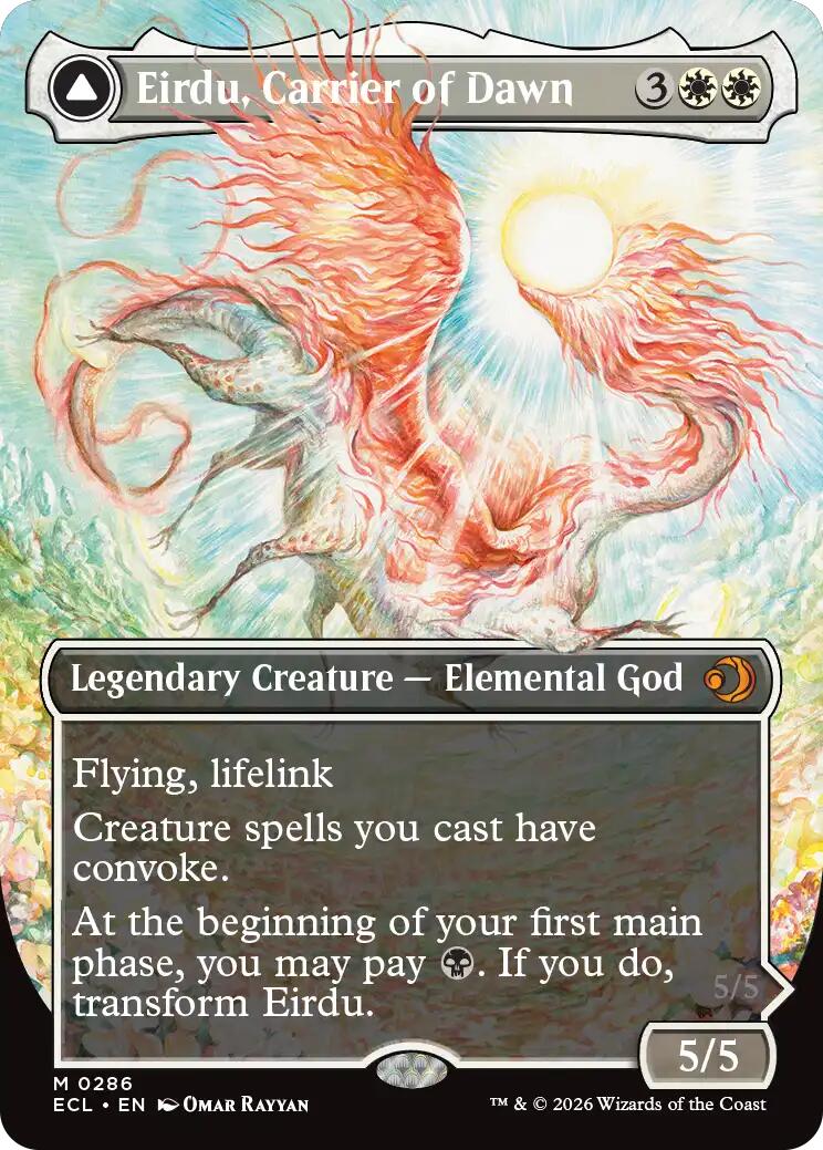 Image of Eirdu, Carrier of Dawn (Borderless) [Lorwyn Eclipsed]