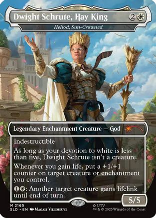 Image of Dwight Schrute, Hay King - Heliod, Sun-Crowned (SLD-2165) - Secret Lair Drop Series