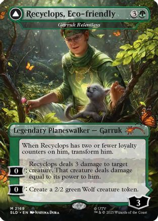 Image of Recyclops, Eco-friendly - Garruk Relentless (SLD-2169) - Secret Lair Drop Series Foil