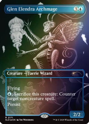 Image of Glen Elendra Archmage (2171) (Rainbow Foil) (SLD-2171) - Secret Lair Drop Series Foil