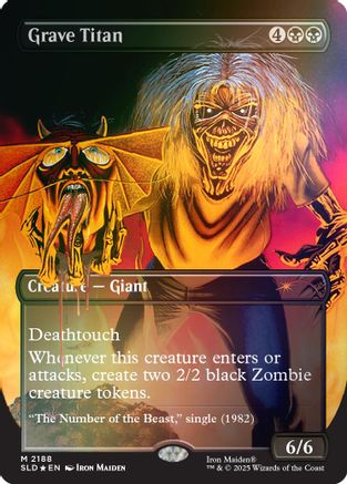 Image of Grave Titan (2188) (Rainbow Foil) (SLD-2188) - Secret Lair Drop Series Foil