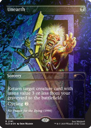 Image of Unearth (Rainbow Foil) (SLD-2191) - Secret Lair Drop Series Foil