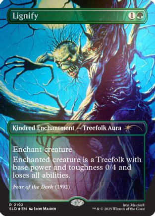 Image of Lignify (2192) (Rainbow Foil) (SLD-2192) - Secret Lair Drop Series Foil