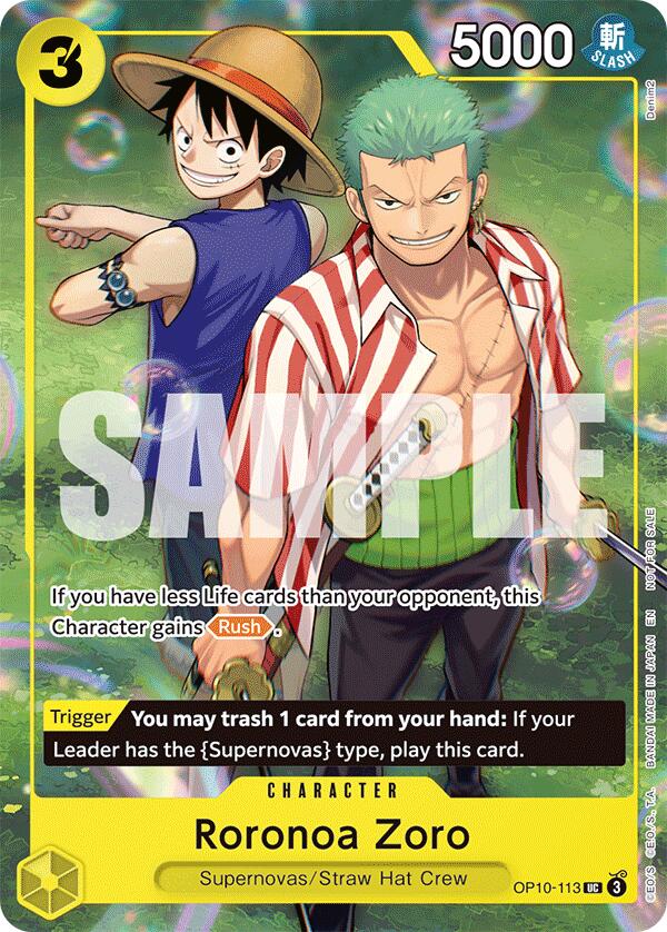 Image of Roronoa Zoro (Learn Together Deck Set - Set Sail Event) [One Piece Promotion Cards]