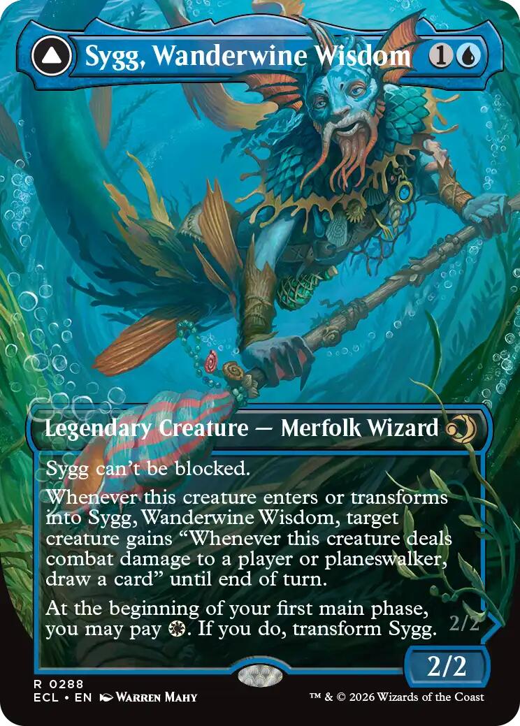 Image of Sygg, Wanderwine Wisdom (Borderless) [Lorwyn Eclipsed]