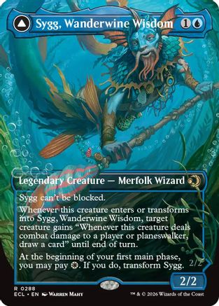 Image of Sygg, Wanderwine Wisdom (Borderless) [Lorwyn Eclipsed]