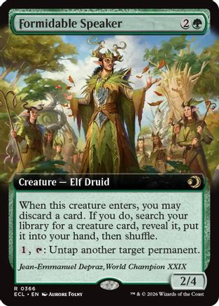 Image of Formidable Speaker (Extended Art) [Lorwyn Eclipsed]