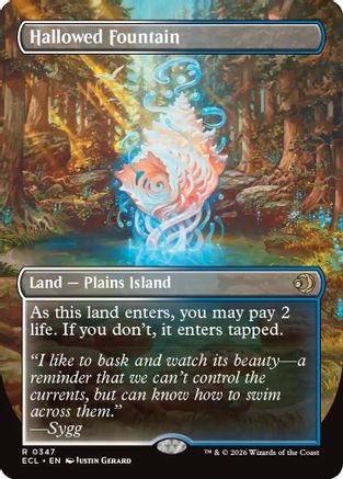 Image of Hallowed Fountain (Borderless) [Lorwyn Eclipsed]
