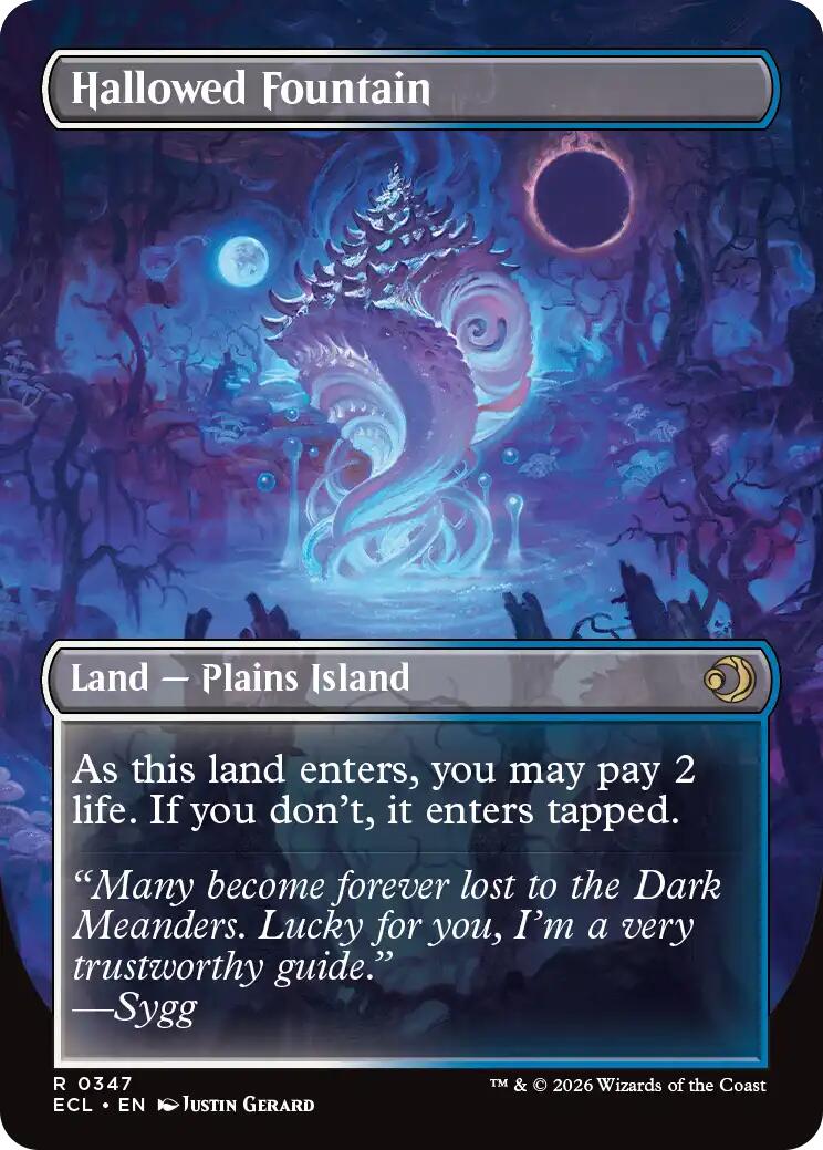 Image of Hallowed Fountain (Borderless) [Lorwyn Eclipsed]