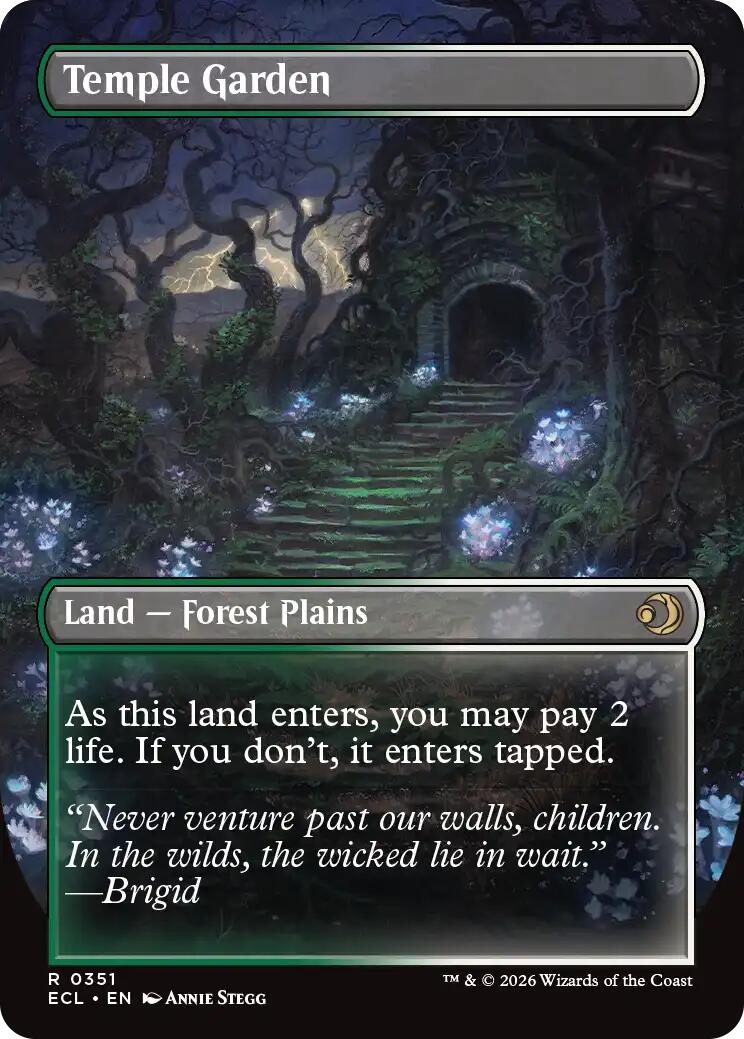 Image of Temple Garden (Borderless) [Lorwyn Eclipsed]