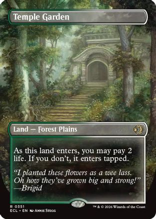 Image of Temple Garden (Borderless) [Lorwyn Eclipsed]
