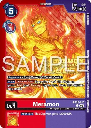 Image of Meramon [BT22-010] (Judge Pack 2025 Wave 2) [Cyber Eden]