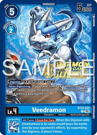 Image of Veedramon [BT22-022] (Judge Pack 2025 Wave 2) [Cyber Eden]