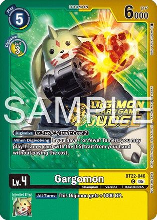 Image of Gargomon [BT22-046] (Judge Pack 2025 Wave 2) [Cyber Eden]