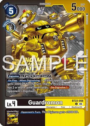 Image of Guardromon [BT22-056] (Judge Pack 2025 Wave 2) [Cyber Eden]