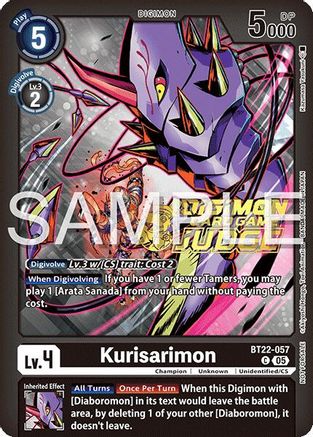 Image of Kurisarimon [BT22-057] (Judge Pack 2025 Wave 2) [Cyber Eden]