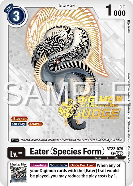 Image of Eater [BT22-079] (Species Form) (Judge Pack 2025 Wave 2) [Cyber Eden]