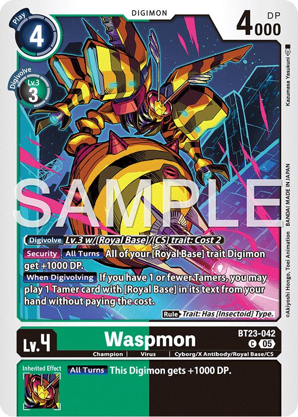 Image of Waspmon [BT23-042] [Hackers' Slumber]