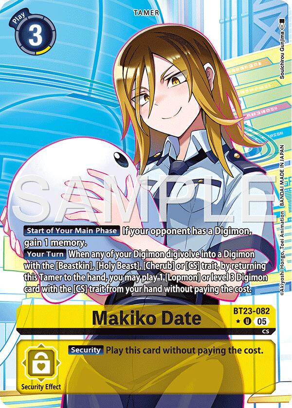 Image of Makiko Date [BT23-082] (Alternate Art) [Hackers' Slumber]