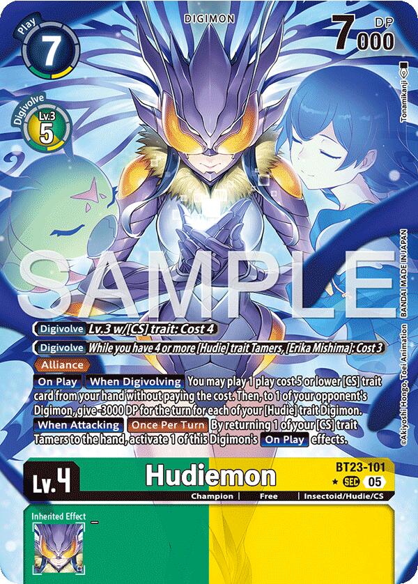 Image of Hudiemon [BT23-101] (Alternate Art) [Hackers' Slumber]