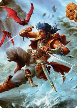 Image of The Destined Thief Scene Art Card [FINAL FANTASY Art Series]