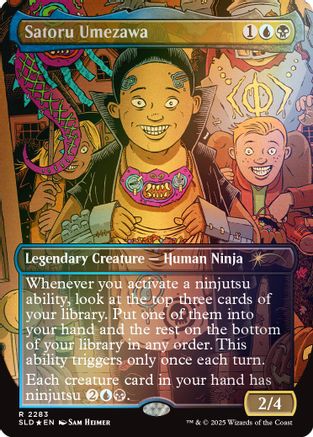 Image of Satoru Umezawa (Rainbow Foil) (SLD-2283) - Secret Lair Drop Series Foil