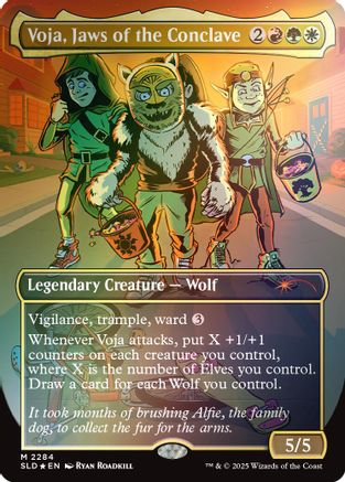 Image of Voja, Jaws of the Conclave (Rainbow Foil) (SLD-2284) - Secret Lair Drop Series Foil