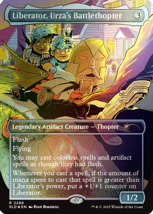 Image of Liberator, Urza's Battlethopter (Rainbow Foil) (SLD-2286) - Secret Lair Drop Series Foil
