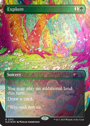 Image of Explore (2312) (Rainbow Foil) (SLD-2312) - Secret Lair Drop Series Foil