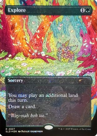 Image of Explore (2327) (Confetti Foil) (SLD-2327) - Secret Lair Drop Series Foil